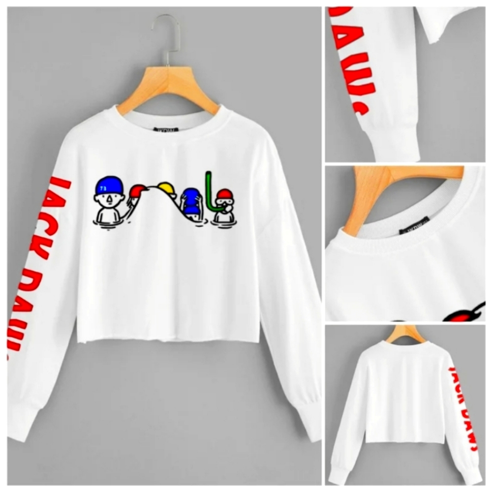 NWT Jack Daws Cropped Pullover